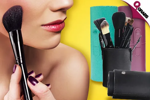 For QR55 Start Fresh with a Matching Set of Makeup Brushes & Case - Choose from 3 Adorable Colors! (QR250 Value)